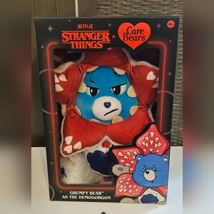 Care Bears X Stranger Things Grumpy As Demogorgon Bear NWT